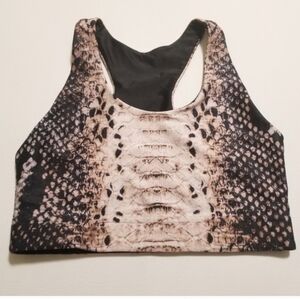 Terez🐾 Hi-Shine Sports Bra in Painted Leopard Size S